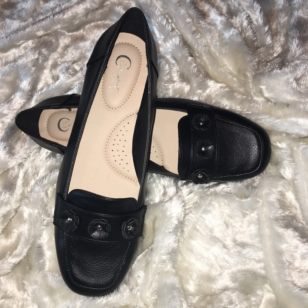 Black Cato mule dress shoes